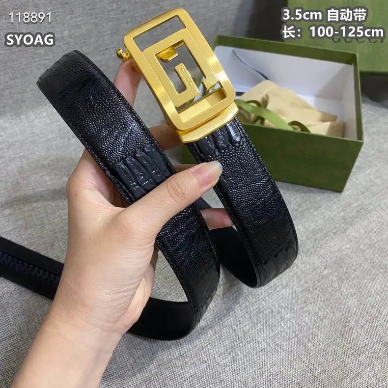 Gucci belt自动带 35mmX100-125cm 8L (3)